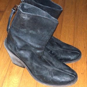 Free People Black Suede Boots